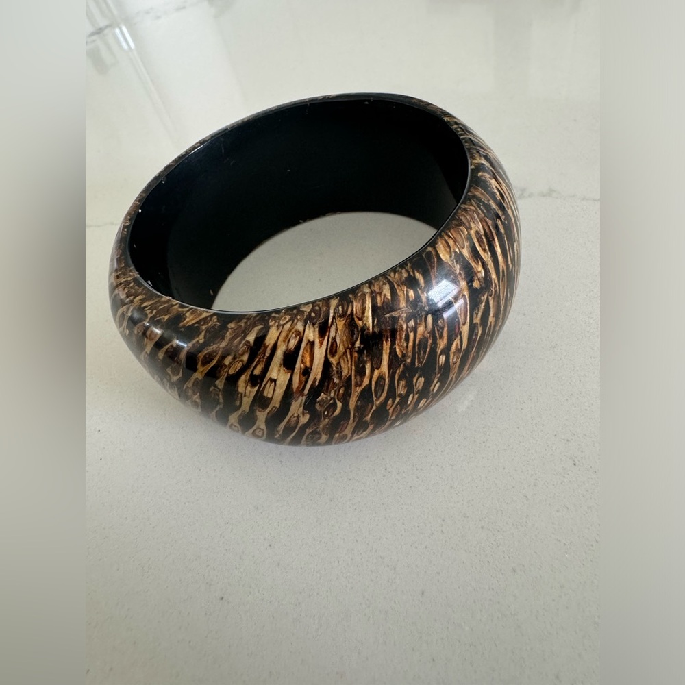 Elephant grass finish Bangle Bracelet One of a Kind Unique